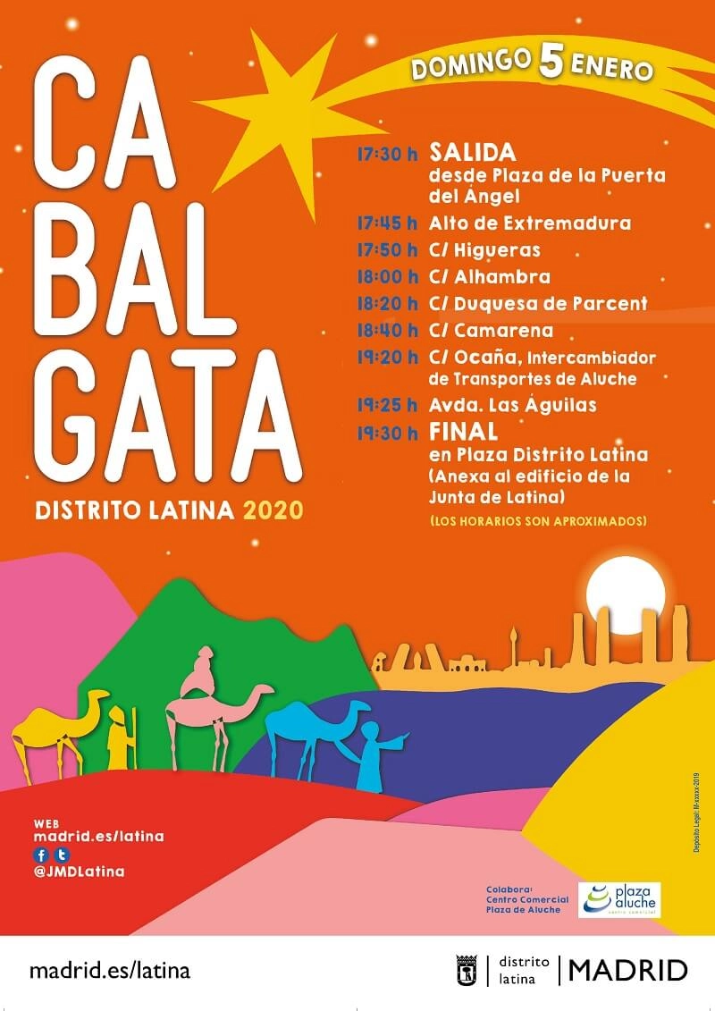 Cabalgata reyes latina 2020