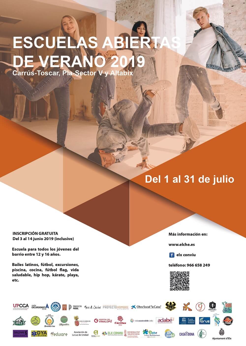 Escuelas Abiertas de Verano 2019 del Ayuntamiento de Elche