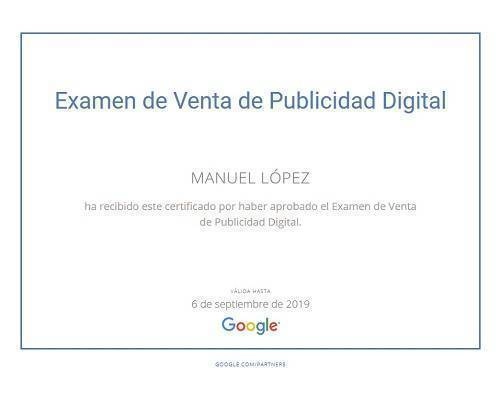 Google digital sales Certificate