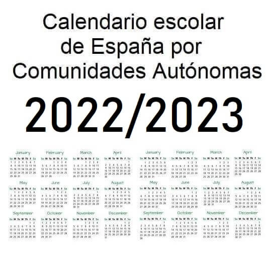 calendario escolar 2022/2023