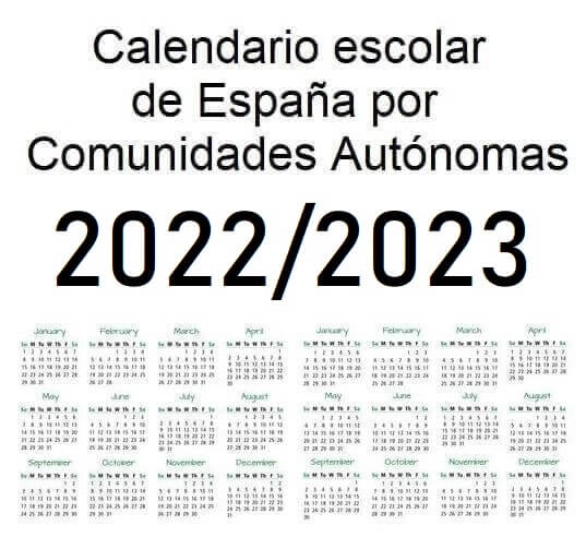 Contrapartida Rezumar repentino Calendario escolar 2022-2023 de España por Comunidades Autónomas 🗓️ 🏕️☀️ Contrapartida Rezumar repentino Calendario escolar 2022-2023 de España por Comunidades Autónomas 🗓️ 🏕️☀️