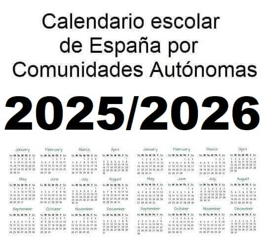 calendario escolar 2025/2026