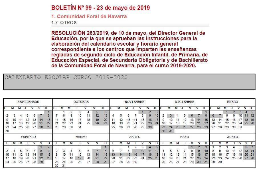 El Calendario Escolar 2019 2020 De Madrid Soyde