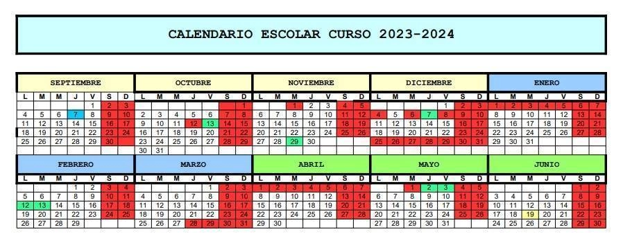 calendario escolar navarra 2023 2024