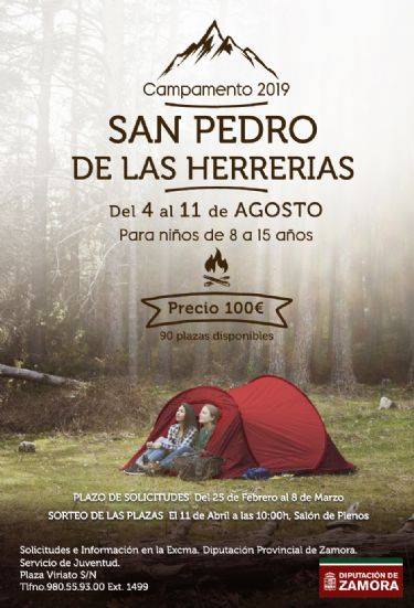 campamento san pedro de las herrerias 2019 diputacion de zamora