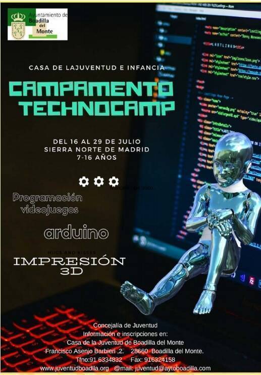 campamento technocamp madrid boadilla 2019