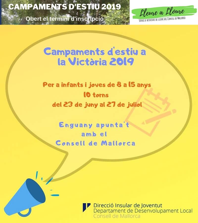 campamentos consell de mallorca 2019