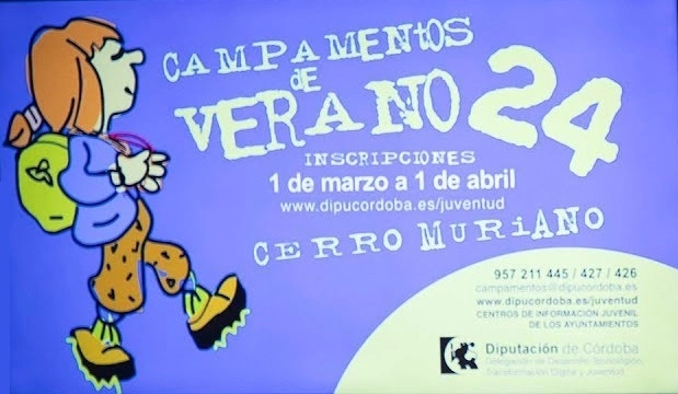 Campamentos de Verano 2024 en Cerro Muriano de la Diputación de Córdoba  🏕️☀️