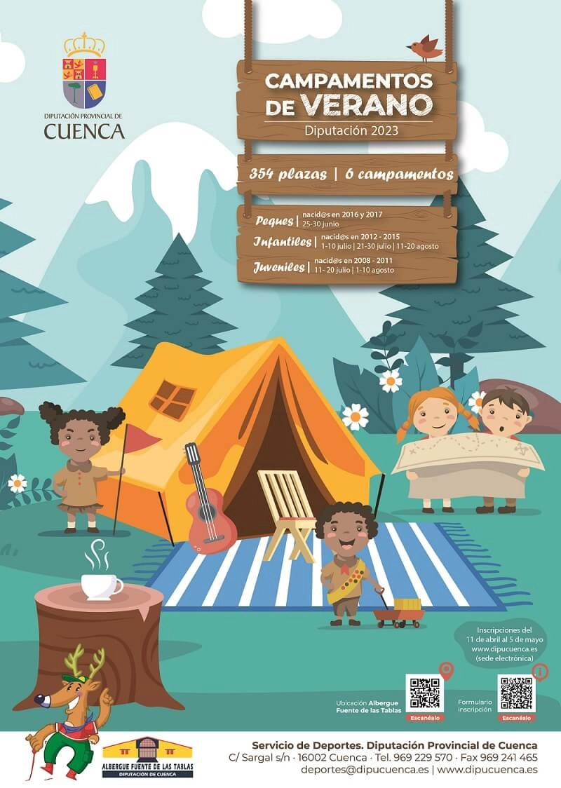 Campamentos de verano 2023 de la Diputación de Cuenca