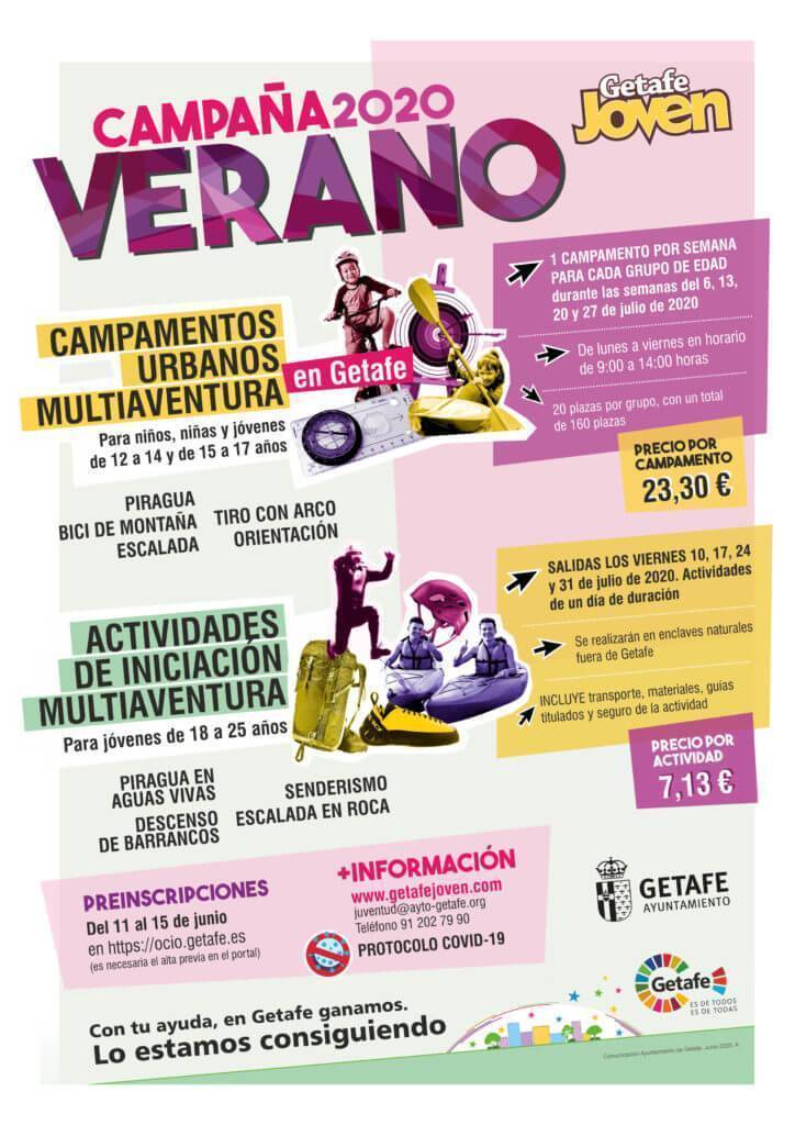 campamentos urbanos verano 2020 getafe