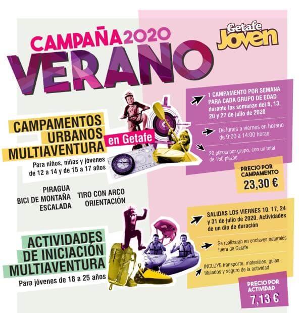 campamentos urbanos verano 2020 getafe