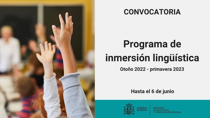 convocatoria programa inmersion linguistica 2021 2022
