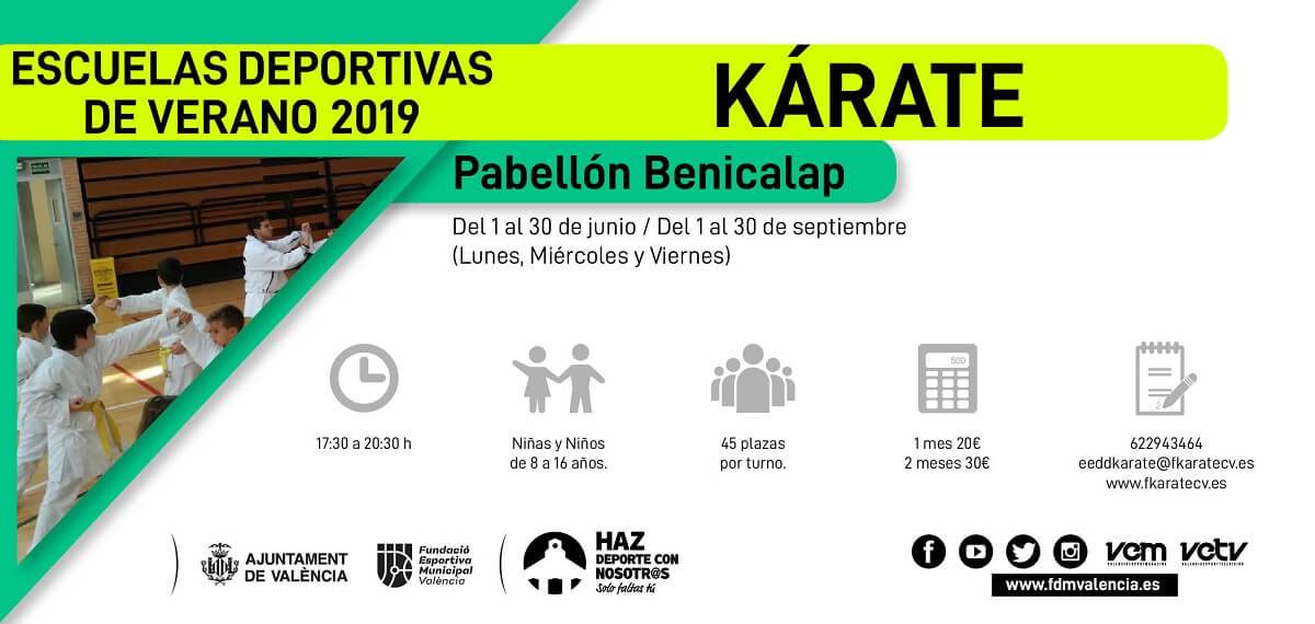 escuela deportiva 2019 karate benicalap