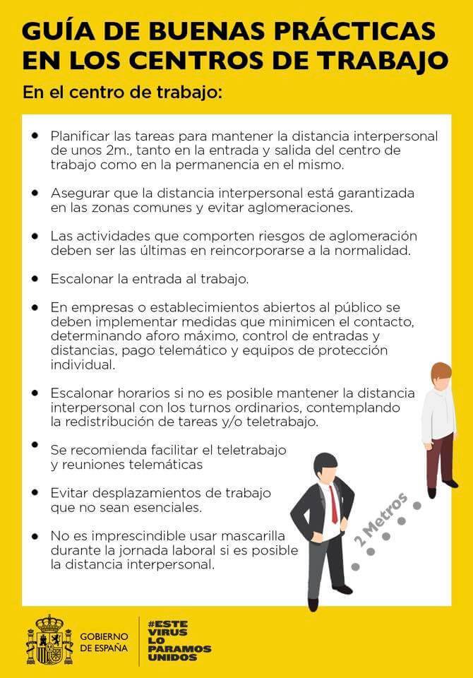 guia de buenas practicas en los centros de trabajo - En el centro de trabajo