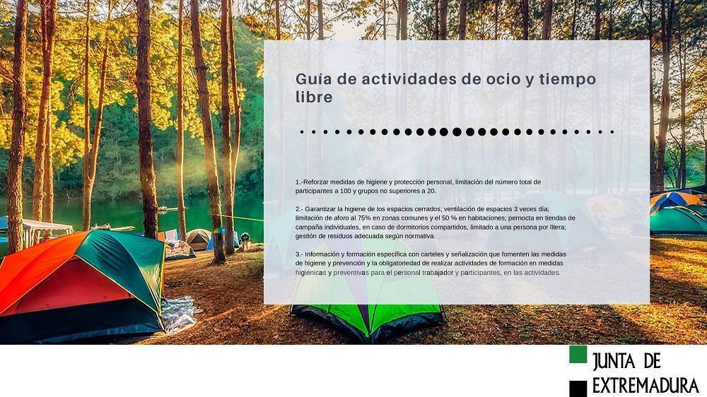 guia de campamentos en extremadura en verano 2020