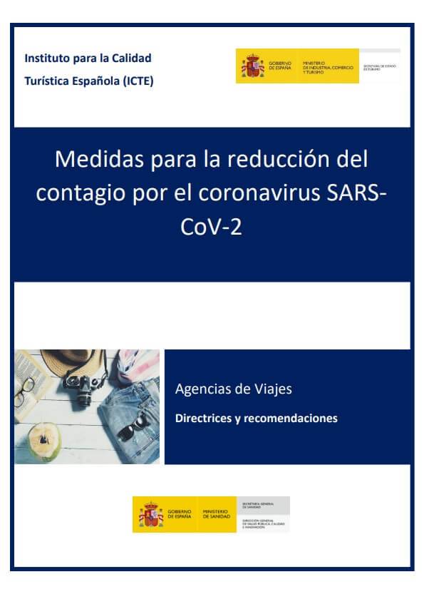 guia para reducir el contagio de coronavirus en Agencias de Viajes