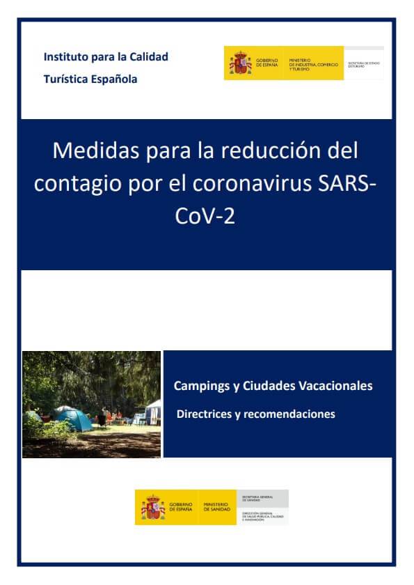 guia para reducir el contagio de coronavirus en campings
