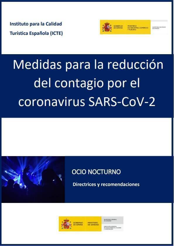 guia para reducir el contagio de coronavirus en Ocio nocturno