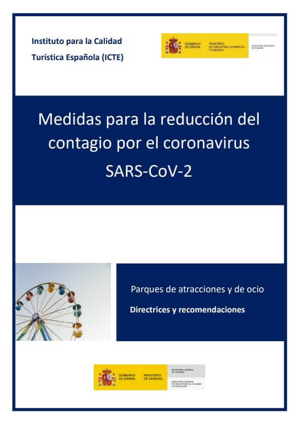 guia para reducir el contagio de coronavirus en Parques de atracciones y de ocio