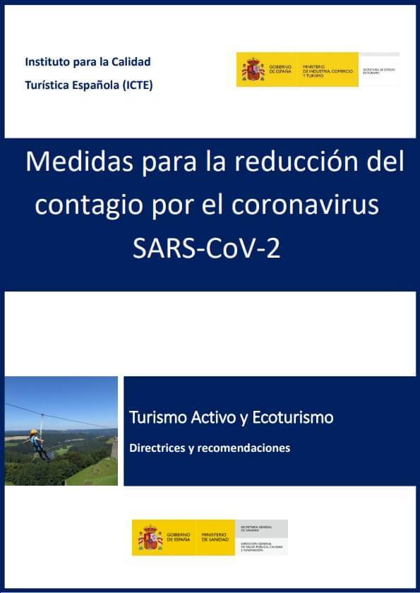guia para reducir el contagio de coronavirus en Turismo Activo y Ecoturismo