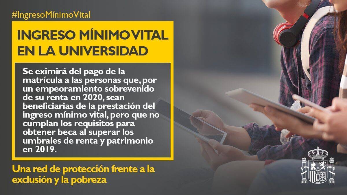 ingreso minimo vital en la universidad