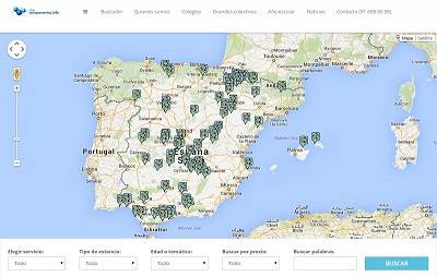 Mapa de instalaciones de Club campamentos.info