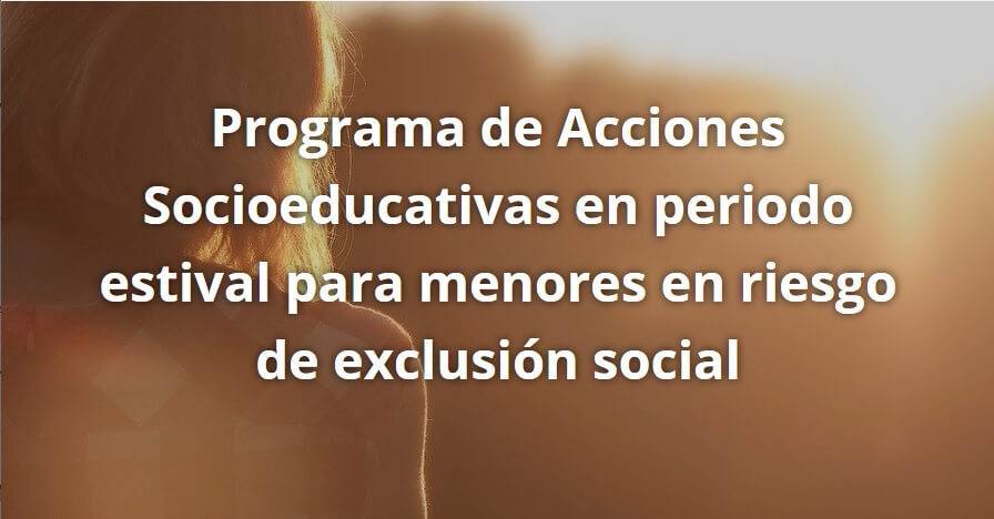 programa acciones socioeducativas verano 2020 ayuntamiento sevilla