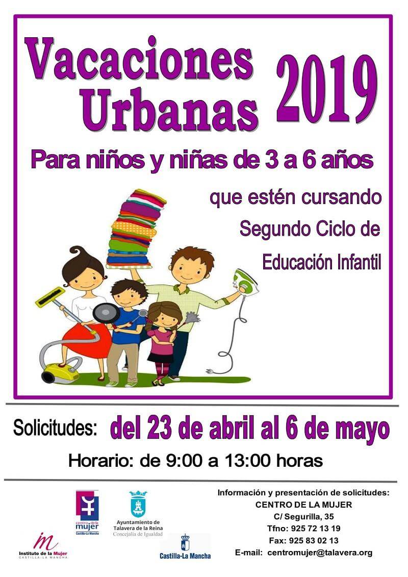 vacaciones urbanas de verano 2019 en talavera de la reina